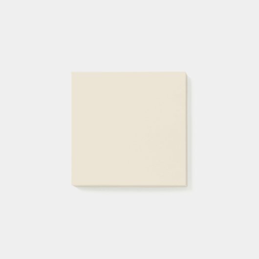 Beige Elegant Stationery Post-it Klebezettel (Vorderseite)