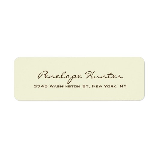 Beige Elegant Stilvolles, trendy Handwriting-Skrip (Vorne)