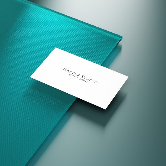 Beige Elegante Pflanze Shadow Fashion Visitenkarte