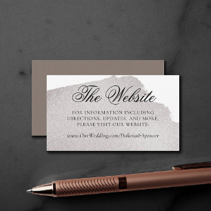 Beige Elegante Taupe Wassercolor Website Begleitkarte