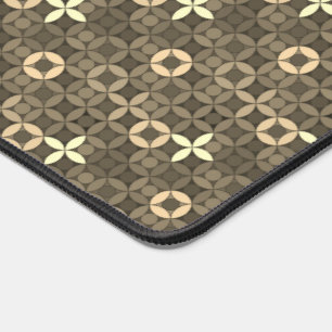 Beige Elegantes Abstraktes Musterdesign Cool neutr Schreibtischunterlage