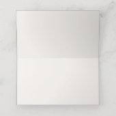 Beige Eleganz Platzkarten (Innenseite Aufgefaltet)