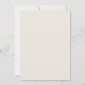 Beige Ethereal Botanical Wedding Einladung (Rückseite)