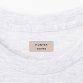 Beige Etiketten (Befestigt)