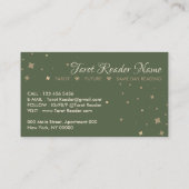 Beige Ex Lover Tarot Reader Visitenkarte (Rückseite)
