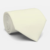 Beige F5F5DC Solid Color Design Krawatte (Gerollt)