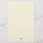 Beige Farbe Schlicht Elegante Beruflich Moderne Briefpapier (Rückseite)