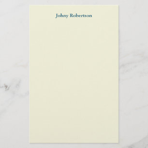 Beige Farbe Schlicht Elegante Beruflich Moderne Briefpapier
