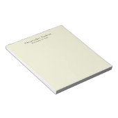 Beige Farbe Schlicht Minimalistisch Notizblock (angewinkelt)
