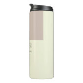 Beige Farbe Weiß Trendfarben Minimalistisch Thermosbecher (Nach rechts gedreht)