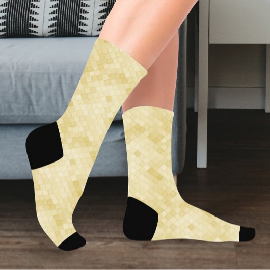 Beige farbenfrohe Diagonal Socken