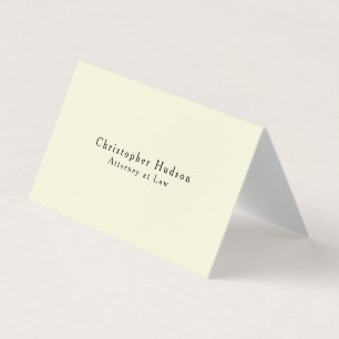 Beige Farbige Einfache Schlichte Minimalistische Visitenkarten
