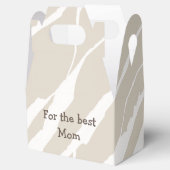 Beige Favor Box Beste Mutter Geschenkschachtel (Geöffnet)