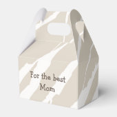 Beige Favor Box Beste Mutter Geschenkschachtel (Vorderseite)