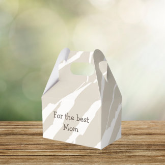 Beige Favor Box Beste Mutter Geschenkschachtel