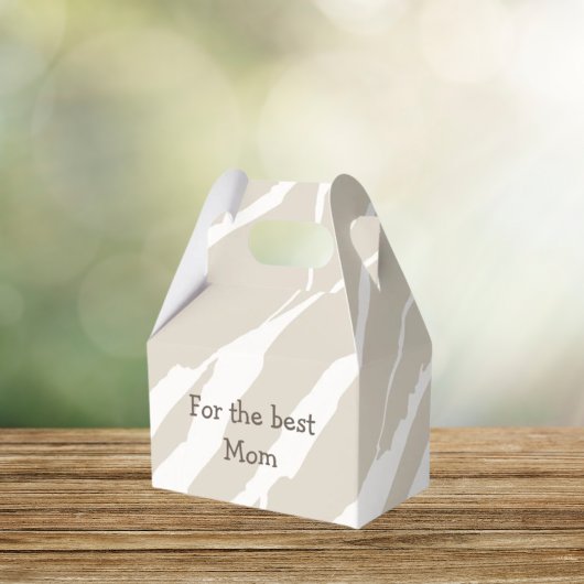 Beige Favor Box Beste Mutter Geschenkschachtel