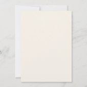 Beige-Feather-Meilenstein-Geburtstag Einladung (Rückseite)