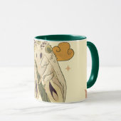 Beige Fee Moth, Mystische Grafik Tasse (VorderseiteRechts)