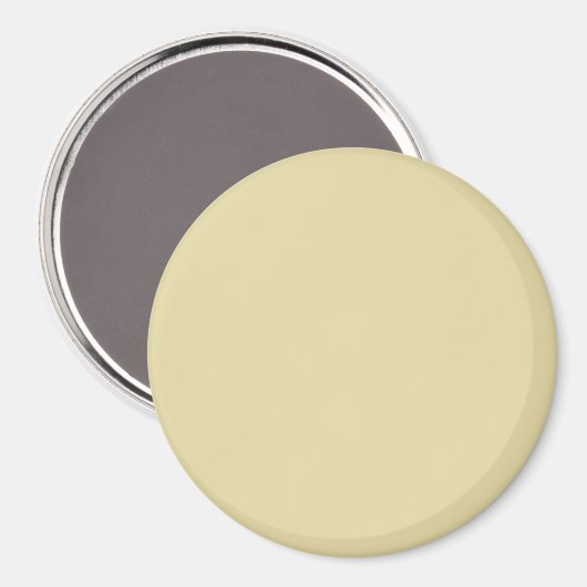Beige (feste Farbe) Magnet (Vorderseite/Rückseite)