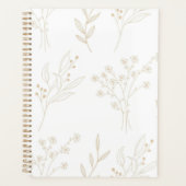 Beige Floral Boho Wedding Planer (Vorderseite)