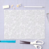 Beige Floral Damask Seidenpapier (Handwerk)
