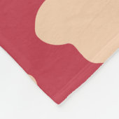 Beige Floral Fleece Blanket (Ecke)