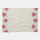 Beige Floral Kitchen Handtuch (Horizontal)