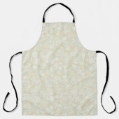 Beige Floral Schürze (Vorderseite)