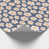 Beige Floral Wrapping Paper Geschenkpapier (Ecke)