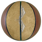 Beige Flügel Basketball (Vertikal)