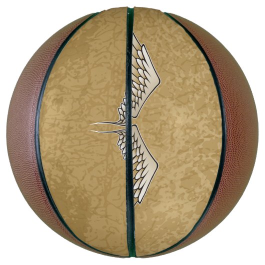 Beige Flügel Basketball (Vertikal)