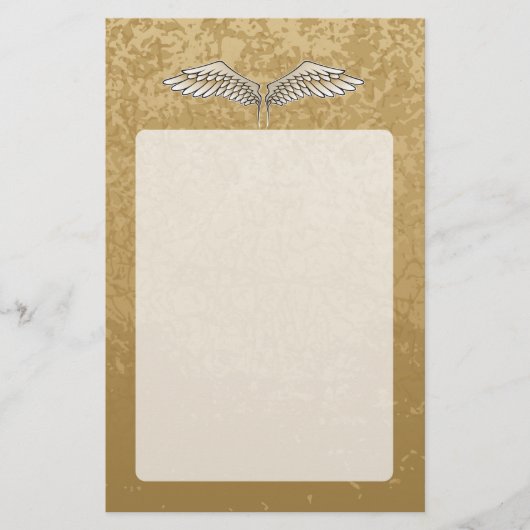 Beige Flügel Flyer (Vorne)