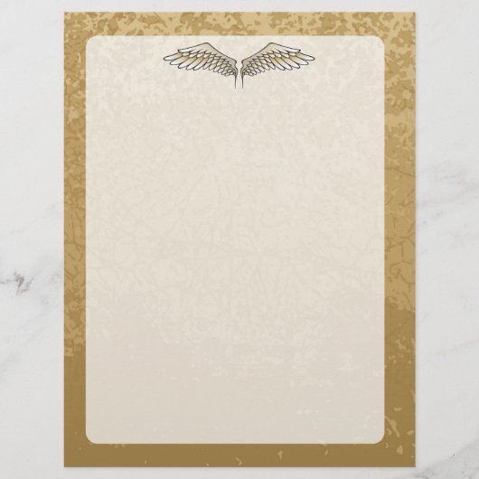 Beige Flügel Flyer (Vorne)