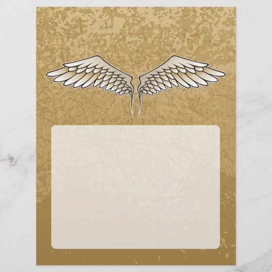 Beige Flügel Flyer (Hinten)