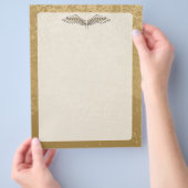 Beige Flügel Flyer (Hand)