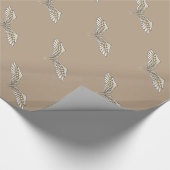 Beige Flügel Geschenkpapier (Ecke)