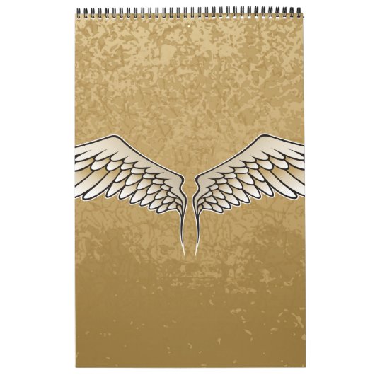 Beige Flügel Kalender (Titelbild)