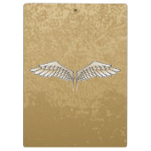 Beige Flügel Klemmbrett (Rückseite)