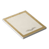 Beige Flügel Notizblock (angewinkelt)