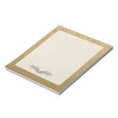 Beige Flügel Notizblock (Rotiert)