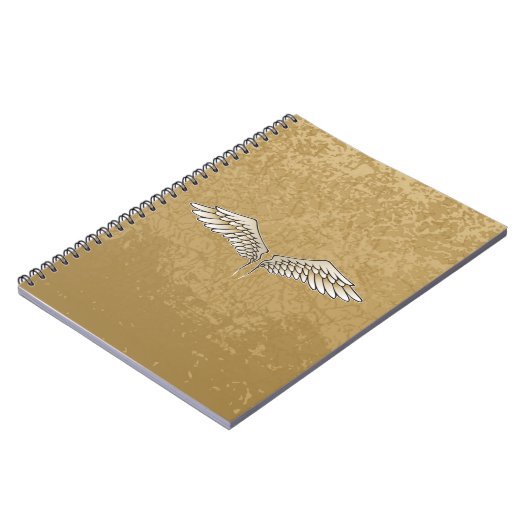 Beige Flügel Notizblock (Linke Seite)