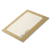 Beige Flügel Notizblock (angewinkelt)