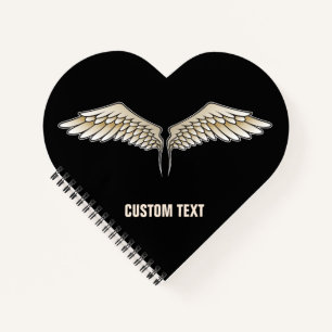 Beige Flügel Notizblock