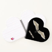 Beige Flügel Notizblock (Innenseite)