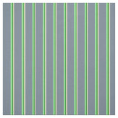 Beige, Forest Green, Light Green & Slate Grau Stoff (Muster)