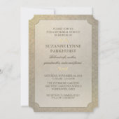 Beige Foto-Gedenkveranstaltung Einladung (Rückseite)