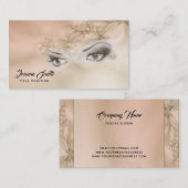 Beige Fraktal Visitenkarte (Vorne/Hinten)