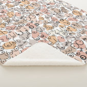 Beige-Frauen-Brust Sherpadecke (3/4)