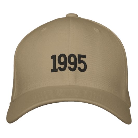 Beige Geburtshaus-Jahr-Freund Personalisiert Name Bestickte Baseballkappe (Vorderseite)