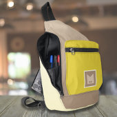 Beige gelbe, weiße Karosserietasche Crossbody Bag